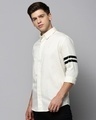 Shop Men's Cream Slim Fit Shirt-Design