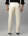 Shop Men's Cream Slim Fit Trousers-Design
