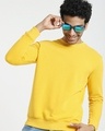 Shop Men's Yellow Sweatshirt-Front
