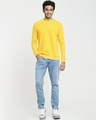 Shop Men's Yellow Sweatshirt-Full