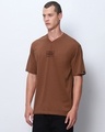 Shop Men's Dachshund Brown Insane Graphic Printed Oversized T-shirt-Design