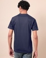 Shop Men's Dark Blue Bravery Graphic Printed T-shirt-Design