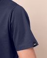 Shop Men's Dark Blue Bravery Graphic Printed T-shirt