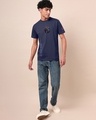 Shop Men's Dark Blue Galactus Graphic Printed T-shirt-Full