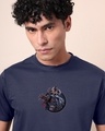 Shop Men's Dark Blue Galactus Graphic Printed T-shirt