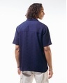 Shop Men's Dark Blue Oversized Shirt-Design