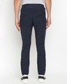 Shop Men's Dark Blue Printed Regular Fit Track Pants-Full