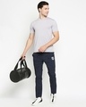 Shop Men's Dark Blue Printed Regular Fit Track Pants