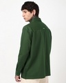 Shop Men's Dark Green Mission Force Batch Printed Oversized Cargo Shirt-Design