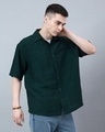 Shop Men's Dark Green Oversized Shirt-Design