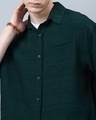 Shop Men's Dark Green Oversized Shirt