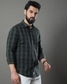 Shop Men's Green Checked Shirt-Design