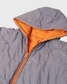 Shop Men's Dark Grey and Orange Reversible Oversized Puffer Jacket