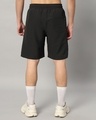 Shop Men's Dark Grey Front Pleated Relaxed Fit Shorts-Full