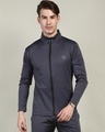 Shop Men's Dark Grey Jacket-Front