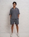 Shop Men's Dark Grey Oversized Co-ordinates-Front