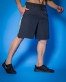 Shop Men's Dark Grey Side Panel Relaxed Fit Shorts-Design