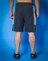 Shop Men's Dark Grey Side Panel Relaxed Fit Shorts-Full