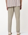 Shop Men's Dark Khaki Brown Cotton Linen Pants-Design