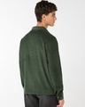 Shop Men's Dark Olive Green Corduroy Jacket-Design