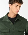 Shop Men's Dark Olive Green Corduroy Jacket