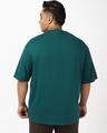 Shop Men's Dark Sea Green Oversized Plus Size T-shirt-Design