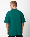 Shop Men's Dark Sea Green Oversized T-shirt-Full