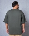 Shop Men's Grey Oversized Plus Size T-shirt-Design