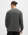 Shop Men's Dark Shadow Grey Eyes On The Prize Graphic Printed Oversized T-shirt-Full