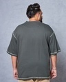 Shop Men's Grey Oversized Plus Size T-shirt-Design