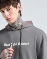 Shop Men's December Sky Grey Minerals Graphic Printed Oversized Hoodies