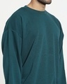 Shop Men's Deep Teal Oversized Sweatshirt