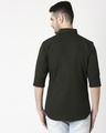 Shop Men's Dk Olive Slim Fit Casual Oxford Shirt-Full