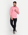 Shop Men's Dustry Pink Slim Fit Shirt-Full