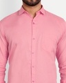 Shop Men's Dustry Pink Slim Fit Shirt