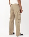 Shop Men's Dusty Beige Straight Fit Cargo Pants-Design