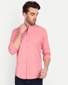 Shop Men's Dusty Pink Slim Fit Shirt-Front