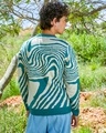 Shop Men's Emerald Green & Beige Printed Sweater-Design