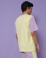 Shop Men's Feel Good Lilac Color Block Oversized T-shirt-Design