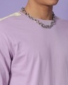 Shop Men's Feel Good Lilac Colorblock Full Sleeve T-shirt