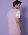 Shop Men's Feel Good Lilac Colorblock Half Sleeve T-shirt-Design