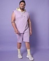 Shop Men's Feel Good Lilac Plus Size Color Block Hoodie Vest-Full