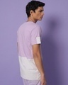 Shop Men's Feel Good Lilac Zip Color Block T-shirt-Design