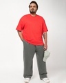 Shop Men's Fiesta Red Oversized Plus Size T-shirt-Full