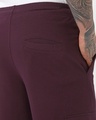 Shop Men's Fig Maroon Oversized Cargo Joggers