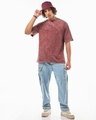 Shop Men's Brick Red Oversized Acid Wash T-shirt
