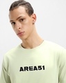 Shop Men's Fog Green Area 51 Graphic Printed T-shirt