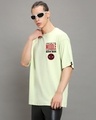 Shop Men's Fog Green Deadpool Graphic Printed Oversized T-shirt-Full