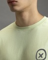 Shop Men's Fog Green Electric Love Graphic Printed Oversized T-shirt