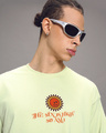 Shop Men's Fog Green High Sun Graphic Printed Oversized T-shirt